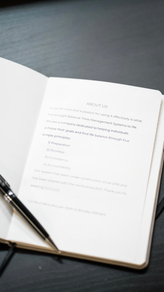 Balance Weekly Planner